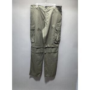 Unbranded Women’s 37X32 Lightweight Cargo Hiking Pants Khaki Green Cotton No Tag